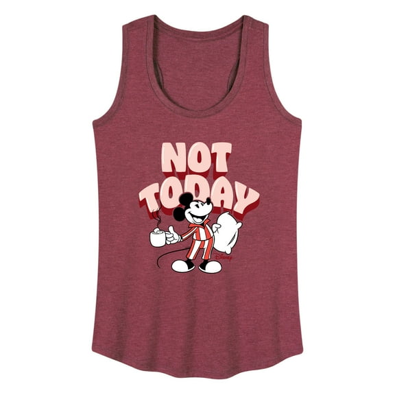 Disney - Mickey & Friends - Mickey Staying in for the Day - Not Today - Women's Racerback Tank Top