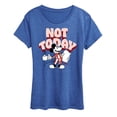 thumbnail image 1 of Disney - Mickey & Friends - Mickey Staying in for the Day - Not Today - Women's Short Sleeve Graphic T-Shirt, 1 of 5