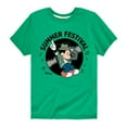 thumbnail image 1 of Disney - Mickey & Friends - Mickey - Summer Festival - Playing Record - Toddler And Youth Short Sleeve Graphic T-Shirt, 1 of 5
