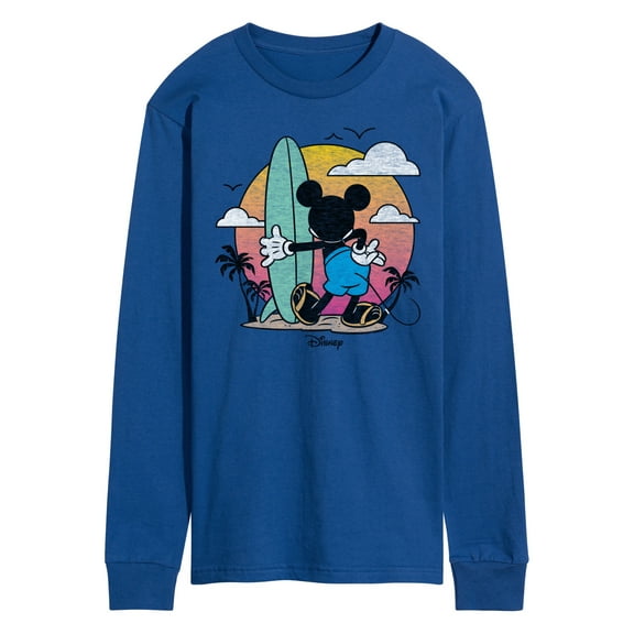 Disney - Mickey & Friends - Mickey Surfing After Sunset - Men's Long Sleeve T-Shirt