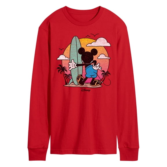 Disney - Mickey & Friends - Mickey Surfing After Sunset - Men's Long Sleeve T-Shirt