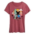 thumbnail image 1 of Disney - Mickey & Friends - Mickey Surfing After Sunset - Women's Short Sleeve Graphic T-Shirt, 1 of 5