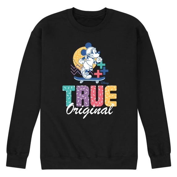 Disney - Mickey & Friends - Mickey - True Original - Skater - Men's Crew Neck Fleece Pullover
