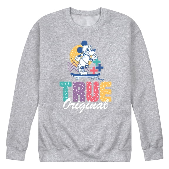 Disney - Mickey & Friends - Mickey - True Original - Skater - Men's Crew Neck Fleece Pullover