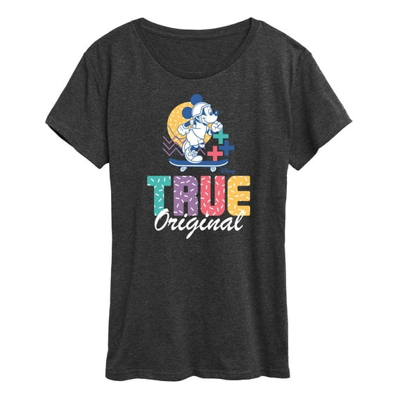 Disney - Mickey & Friends - Mickey - True Original - Skater - Women's Short Sleeve Graphic T-Shirt