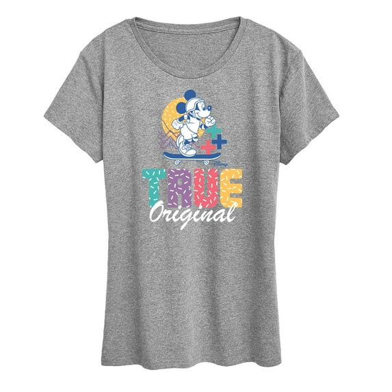 Disney - Mickey & Friends - Mickey - True Original - Skater - Women's Short Sleeve Graphic T-Shirt