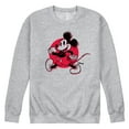 thumbnail image 1 of Disney - Mickey & Friends - Mickey Walking - Retro Style Glitch - Men's Crew Neck Fleece Pullover, 1 of 5