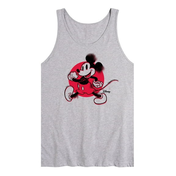 Disney - Mickey & Friends - Mickey Walking - Retro Style Glitch - Men's Jersey Tank Top