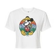 thumbnail image 1 of Disney - Mickey & Friends - Mickey is Happy Camping & Hiking - Juniors Cropped Cotton Blend T-Shirt, 1 of 5
