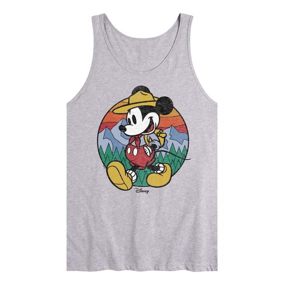 Disney - Mickey & Friends - Mickey is Happy Camping & Hiking - Men's Jersey Tank Top