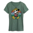 thumbnail image 1 of Disney - Mickey & Friends - Mickey is Happy Camping & Hiking - Women's Short Sleeve Graphic T-Shirt, 1 of 5