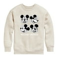 thumbnail image 1 of Disney - Mickey & Friends - Mickey's Expressions - Toddler And Youth Crewneck Fleece Sweatshirt, 1 of 5