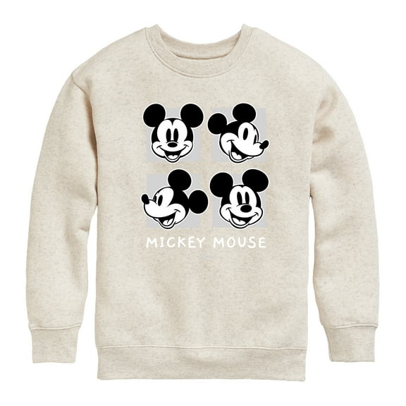 Disney - Mickey & Friends - Mickey's Expressions - Toddler And Youth Crewneck Fleece Sweatshirt