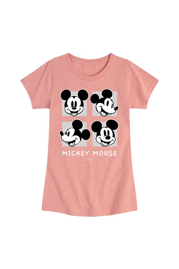 - Mickey & Friends - Mickey's Expressions - Toddler And Youth Girls Short Sleeve Graphic T-Shirt
