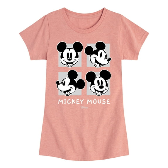 Disney - Mickey & Friends - Mickey's Expressions - Toddler And Youth Girls Short Sleeve Graphic T-Shirt