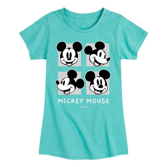 Disney - Mickey & Friends - Mickey's Expressions - Toddler And Youth Girls Short Sleeve Graphic T-Shirt