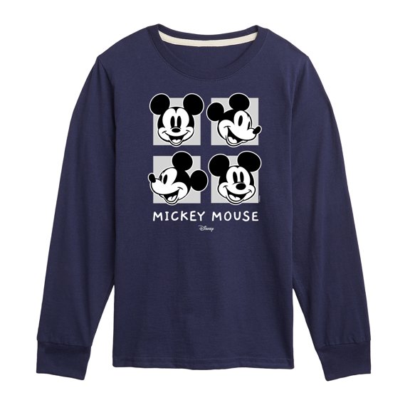 Disney - Mickey & Friends - Mickey's Expressions - Toddler And Youth Long Sleeve Graphic T-Shirt