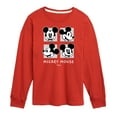 thumbnail image 1 of Disney - Mickey & Friends - Mickey's Expressions - Toddler And Youth Long Sleeve Graphic T-Shirt, 1 of 5