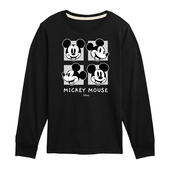 Disney - Mickey & Friends - Mickey's Expressions - Toddler And Youth Long Sleeve Graphic T-Shirt