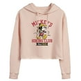 thumbnail image 1 of Disney - Mickey & Friends - Mickey's Hiking Club - Since 1928 - Juniors Cropped Pullover Hoodie, 1 of 5