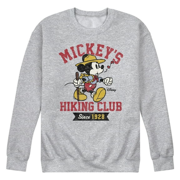 Disney - Mickey & Friends - Mickey's Hiking Club - Since 1928 - Men's Crew Neck Fleece Pullover