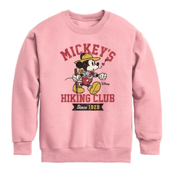 Disney - Mickey & Friends - Mickey's Hiking Club - Since 1928 - Toddler And Youth Crewneck Fleece Sweatshirt