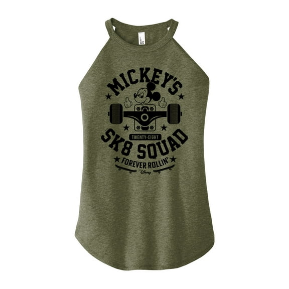 Disney - Mickey & Friends - Mickey's Sk8 Squad - Forever Rollin - Juniors High Neck Tank Top