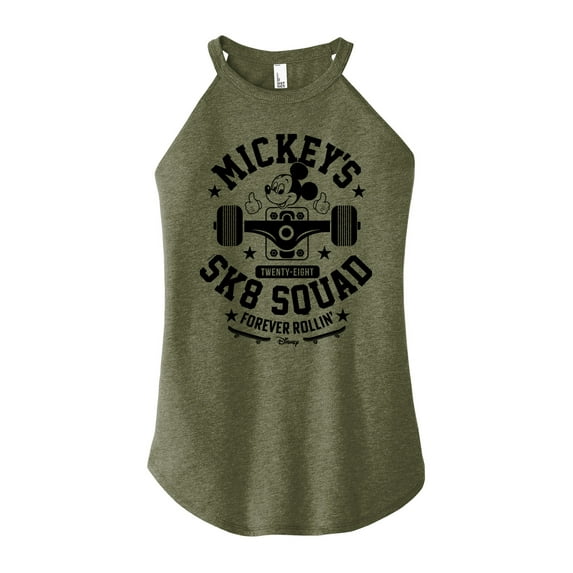 Disney - Mickey & Friends - Mickey's Sk8 Squad - Forever Rollin - Juniors High Neck Tank Top