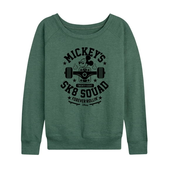 Disney - Mickey & Friends - Mickey's Sk8 Squad - Forever Rollin - Women's Lightweight French Terry Long Sleeve Shirt