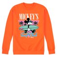 thumbnail image 1 of Disney - Mickey & Friends - Mickey's Surf Club - Miami Retro Colors - Men's Crew Neck Fleece Pullover, 1 of 6