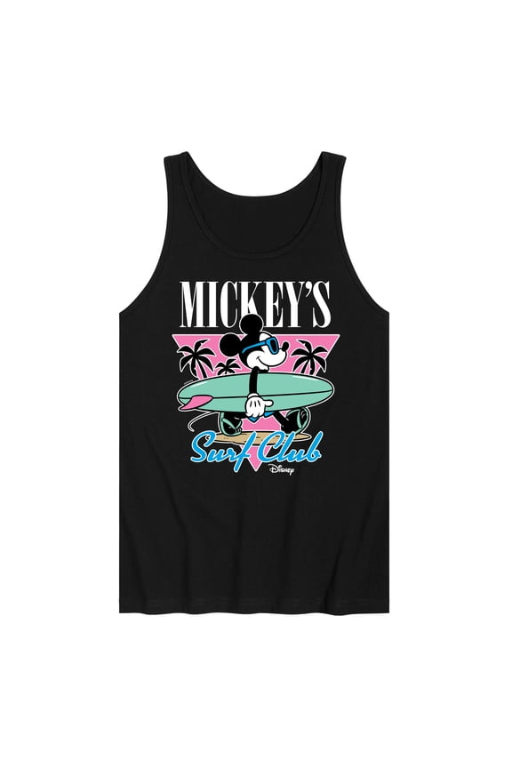 - Mickey & Friends - Mickey's Surf Club - Miami Retro Colors - Men's Jersey Tank Top