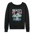 thumbnail image 1 of Disney - Mickey & Friends - Mickey's Surf Club - Miami Retro Colors - Women's Lightweight French Terry Long Sleeve Shirt, 1 of 5