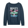 thumbnail image 1 of Disney - Mickey & Friends - Mickey's Surf Club - Miami Retro Colors - Women's Lightweight French Terry Long Sleeve Shirt, 1 of 5