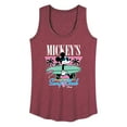 thumbnail image 1 of Disney - Mickey & Friends - Mickey's Surf Club - Miami Retro Colors - Women's Racerback Tank Top, 1 of 5