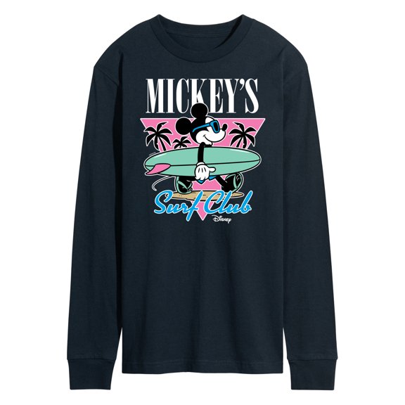 Disney - Mickey & Friends - Mickey's Surf Club - Palm Trees - Men's Long Sleeve T-Shirt