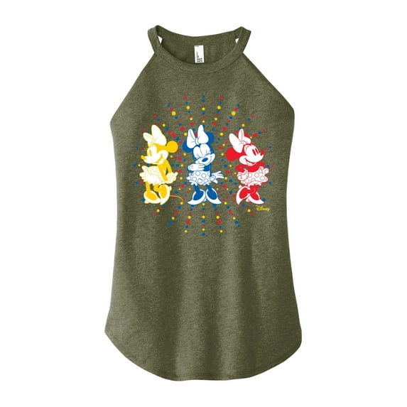 Disney - Mickey & Friends - Minnie - All Smiles - Juniors High Neck Tank Top