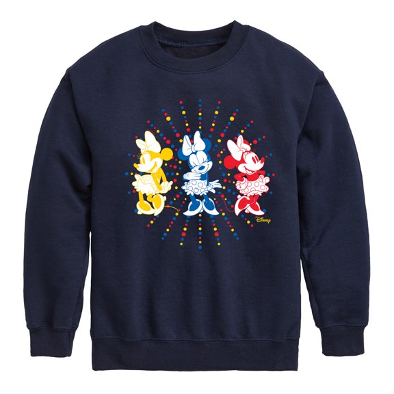 Disney - Mickey & Friends - Minnie - All Smiles - Toddler And Youth Crewneck Fleece Sweatshirt