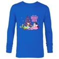 thumbnail image 1 of Disney Mickey & Friends Minnie & Daisy Holiday Cheer - Long Sleeve T-Shirt for Men - Customized-Navy, 1 of 5