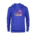thumbnail image 1 of Disney Mickey & Friends Minnie & Daisy Holiday Cheer - Pullover Hoodie for Adults - Customized-Royal, 1 of 5