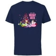 thumbnail image 1 of Disney Mickey & Friends Minnie & Daisy Holiday Cheer - Short Sleeve Cotton T-Shirt for Adults - Customized-Navy, 1 of 5