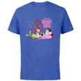 thumbnail image 1 of Disney Mickey & Friends Minnie & Daisy Holiday Cheer - Short Sleeve Cotton T-Shirt for Adults - Customized-Royal Heather, 1 of 5