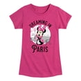 thumbnail image 1 of Disney - Mickey & Friends - Minnie Dreaming in Paris - Toddler And Youth Girls Short Sleeve Graphic T-Shirt, 1 of 5