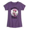 thumbnail image 1 of Disney - Mickey & Friends - Minnie Dreaming in Paris - Toddler And Youth Girls Short Sleeve Graphic T-Shirt, 1 of 5
