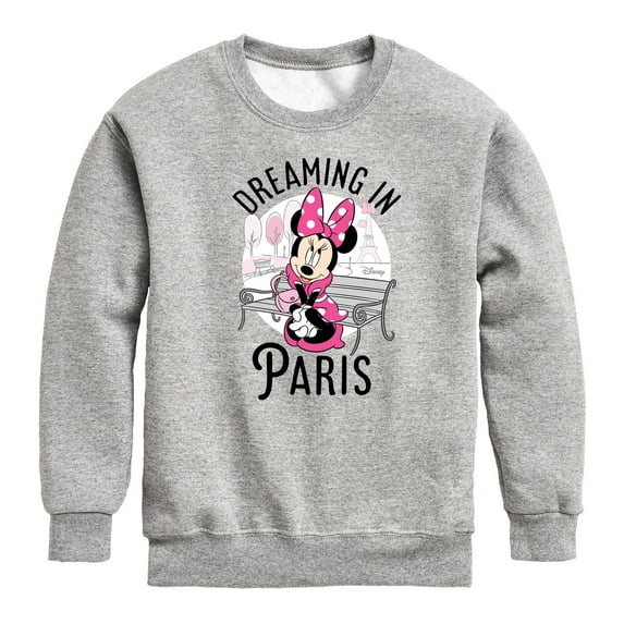 Disney - Mickey & Friends - Minnie Dreaming in Paris - Toddler And Youth Long Sleeve Graphic T-Shirt
