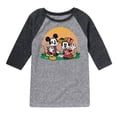 thumbnail image 1 of Disney - Mickey & Friends - Minnie & Mickey Enjoy the Sunset - Toddler And Youth Raglan Graphic T-Shirt, 1 of 4