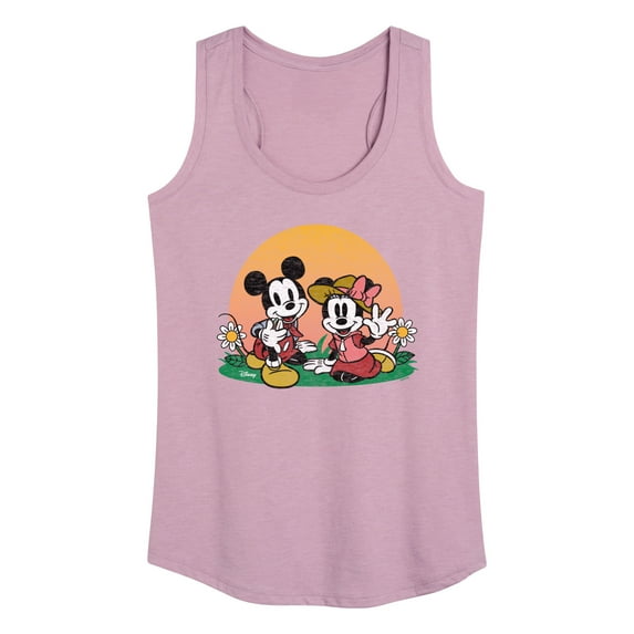 Disney - Mickey & Friends - Minnie & Mickey Enjoy the Sunset - Women's Racerback Tank Top