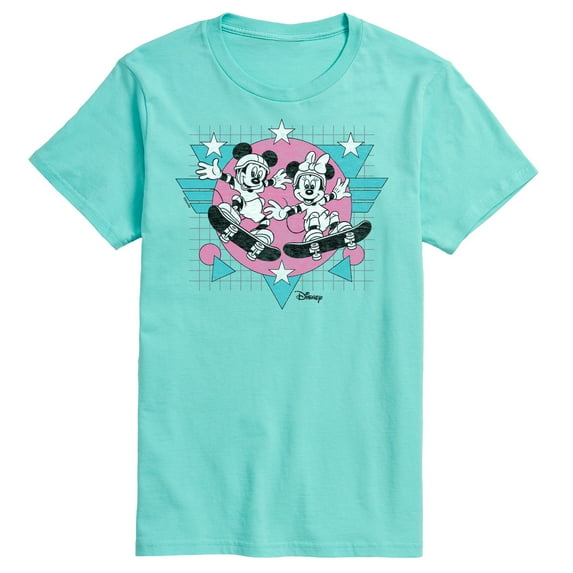 Disney - Mickey & Friends - Minnie & Mickey Skater - Retro Style - Men's Short Sleeve Graphic T-Shirt