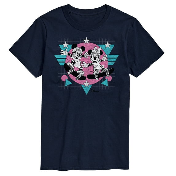 Disney - Mickey & Friends - Minnie & Mickey Skater - Retro Style - Men's Short Sleeve Graphic T-Shirt