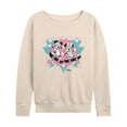 thumbnail image 1 of Disney - Mickey & Friends - Minnie & Mickey Skater - Retro Style - Women's Lightweight French Terry Long Sleeve Shirt, 1 of 5