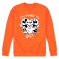 thumbnail image 1 of Disney - Mickey & Friends - Minnie & Mickey - You Make My Heart Full - Men's Crew Neck Fleece Pullover, 1 of 6